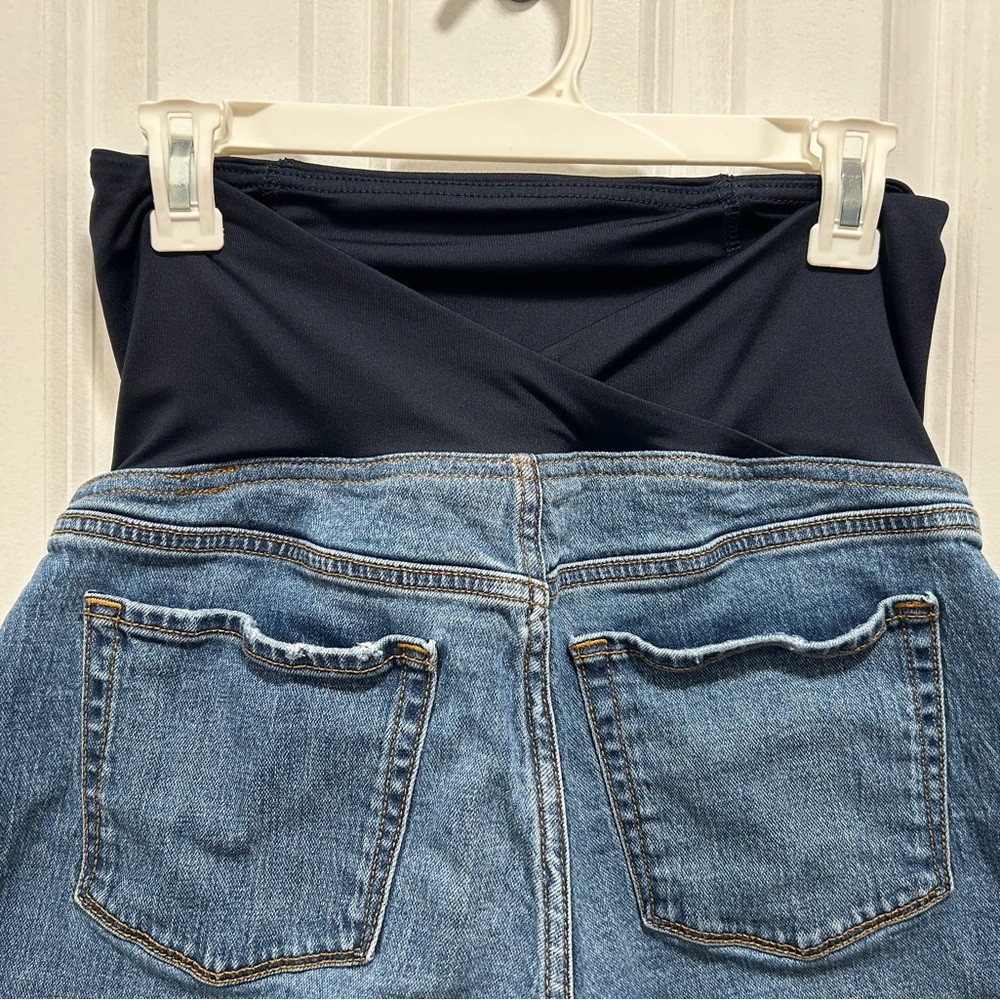 Isabel Maternity by Ingrid & Isabel High Waist Denim Shorts - Picture 3 of 8